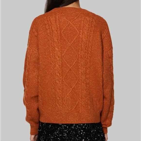 NEW Taylor Swift Life Of A Showgirl Orange Cable Knit Cardigan Sweater Box Set - Picture 8 of 16
